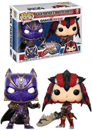 Funko POP! Games Marvel vs Capcom Infinite 2 Pack Black Panther vs Monster Hunter