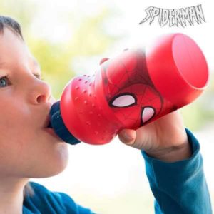Wasserflasche für Kinder Spiderman Rot