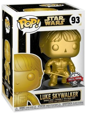 Funko POP! Star Wars Luke Skywalker Metallisches Gold Limitierte Auflage