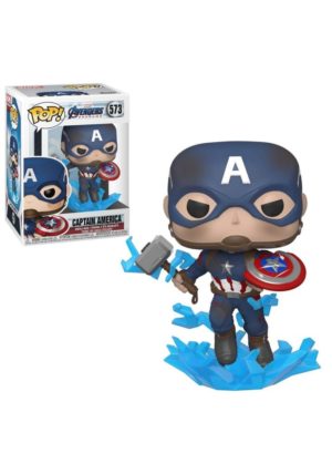 Funko POP! Avengers Endgame Captain America with Broken Shield & Mjölnir