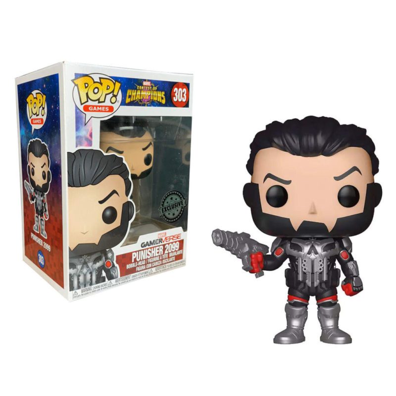 Funko POP! Games Marvel Contest of Champions Punisher 2099 Edition Limitée
