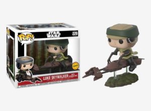 Funko POP! Star Wars Luke Skywalker avec Speeder Bike Edition Limitée Chase