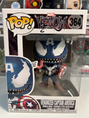 Funko POP! Venom Venomized Captain America - Boîte Imparfaite