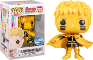 Funko POP! Animation Boruto Naruto (Hokage) Edition Limitée Chase Phosphorescente + Boîte Acrylique