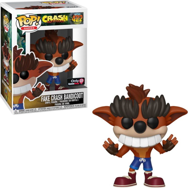 Funko POP! Games Crash Bandicoot Fake Crash Bandicoot GameStop Limited Edition