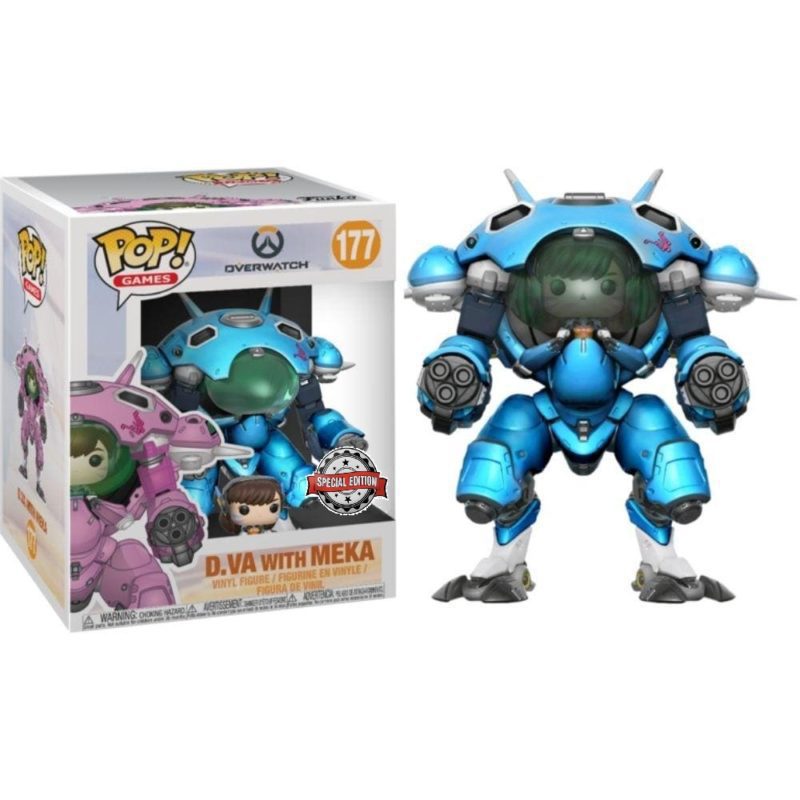 Funko POP! Games Overwatch D.Va with Meka (Blueberry) Limitierte Auflage 15cm