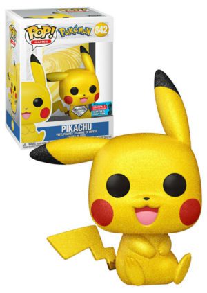 Funko POP! Games Pokémon Pikachu (Sitting) Diamond Limited Edition Fall Convention 2021