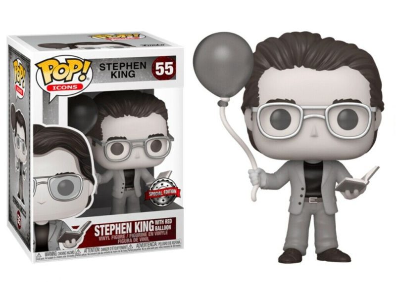Funko POP! Icons Stephen King - Stephen King avec Ballon Rouge Edition Limitée