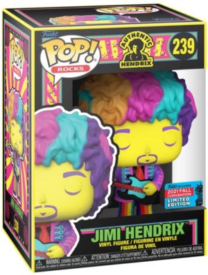 Funko POP! Rocks Jimi Hendrix Lumière Noire Jimi Hendrix Edition Limitée Fall Convention 2021