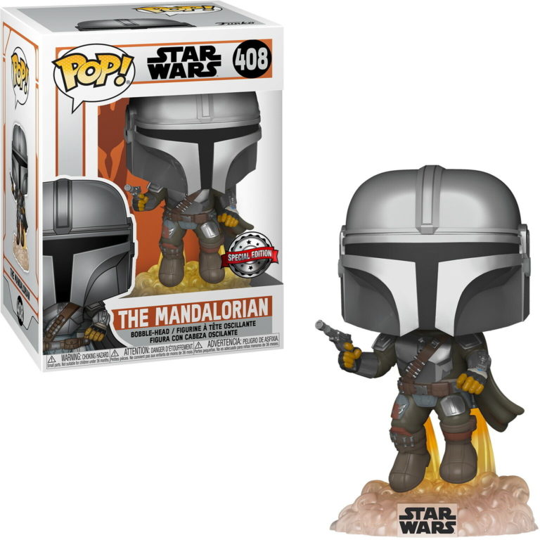 funko mandalorian flying