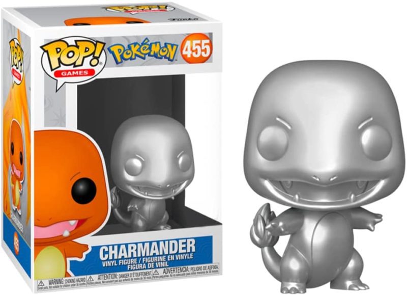 Funko POP! Games Pokémon Glumanda Silber Metallisch 25-jähriges Jubiläum Limitierte Auflage