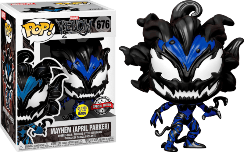 Funko POP! Marvel Venom Mayhem (April Parker) Edition Limitée Phosphorescente