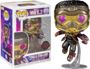 Funko POP! Marvel What If…? T’Challa Star-Lord Metallic Limited Edition