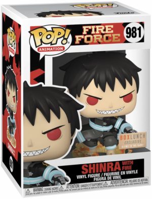 Funko POP! Animation Fire Force Shinra with Fire Glow in the Dark Limited Edition BoxLunch