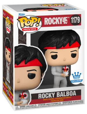 Funko POP! Movies Rocky 45ème Anniversaire - Rocky Balboa (avec Poulet) Edition Limitée