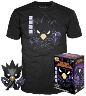 Funko POP! Animation My Hero Academia Fumikage Tokoyami Metallisch Limitierte Auflage + T-Shirt Grosse L