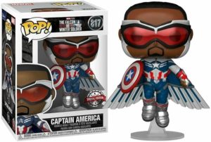 Funko POP! The Falcon and the Winter Soldier Captain America (Flying) Metallisch Limitierte Auflage