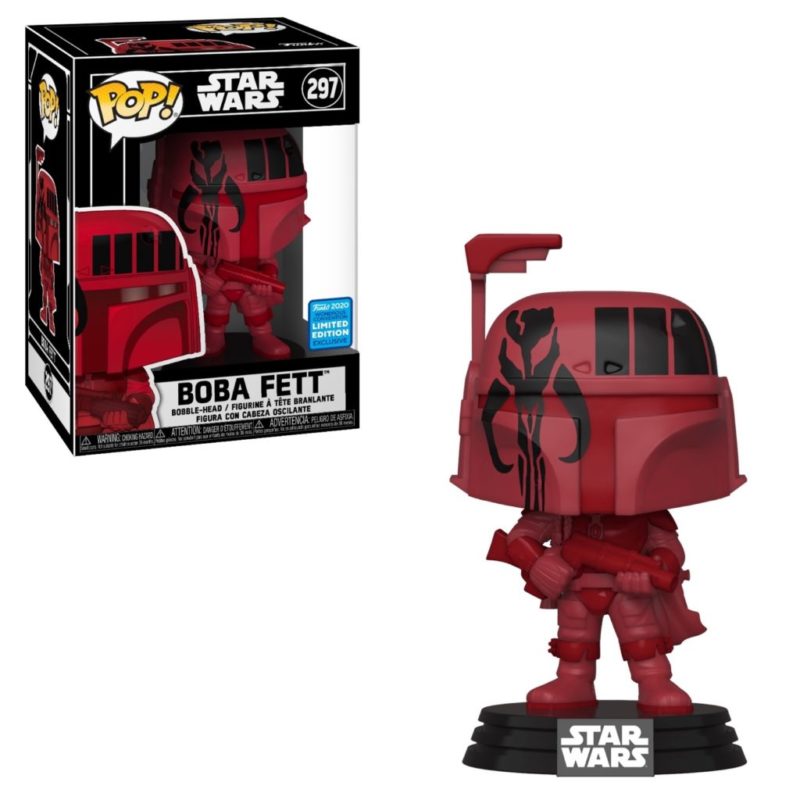Funko POP! Star Wars Boba Fett (Futura Red) Limitierte Auflage Wondrous Convention 2020 + Acrylbox