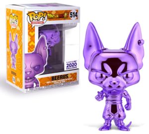 Funko POP! Animation Dragon Ball Super - Beerus Limited Edition Chrome Purple Funimation 2020