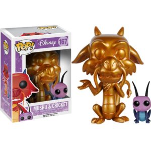 Funko POP! Disney Mulan Mushu (Gold) & Cricket Limited Edition