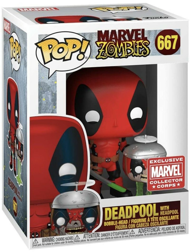 Funko Pop Marvel Zombies Deadpool With Headpool Limited Edition Lj