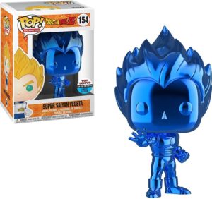Funko POP! Animation Dragon Ball Z Super Saiyan Vegeta (Chrome Blue) Limited Edition Toy Tokyo 2018