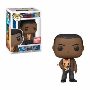 Funko POP! Captain Marvel Nick Fury with Goose The Cat Limitierte Auflage Collector Corps