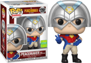 Funko POP! Television Peacemaker - Peacemaker with Peace Sign Metallic Limited Edition Summer Convention 2022