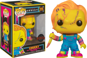 Funko POP! Movies Bride of Chucky - Chucky with Knife Black Light Limited Edition