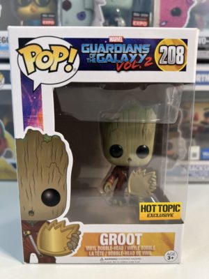 Funko POP! Les Gardiens de la Galaxie Groot (Jumpsuit and Patch) Edition Limitée - Boîte Imparfaite