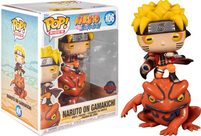 Figurine Pop Mégasize [Exclusive] Naruto : Naruto sur Gamakichi