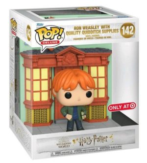 Funko POP! Harry Potter Deluxe Ron Weasley with Quality Quidditch Supplies Limited Edition Target 15cm