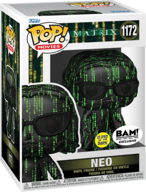 Funko POP! Movies The Matrix 4 Neo in the Matrix (Coded) Phosphoreszierend Limitierte Auflage BAM!