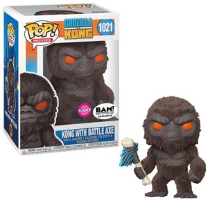 Funko POP! Movies Godzilla vs Kong Kong with Battle Axe Flocked Limited Edition BAM!