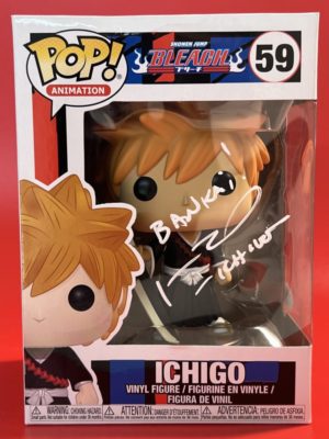 Funko POP! Animation Bleach Ichigo Signed by Johnny Yong Bosch with Authentication + Acrylic Box