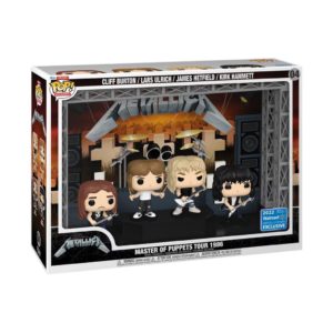 Funko POP! Moment Deluxe Metallica Master of Puppets Tour 1986 Cliff Burton / Lars Ulrich / James Hetfield / Kirk Hammett Limitierte Auflage Walmart