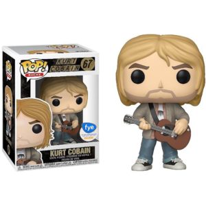 Funko POP! Rocks Nirvana Kurt Cobain (Tan Sweater) Edition Limitée FYE + Boîte Acrylique