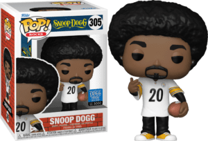 Funko POP! Rocks Snoop Dogg - Snoop Dogg in White Steelers Jersey Edition Limitée Dogg House 5000 Pièces + Boîte Acrylique