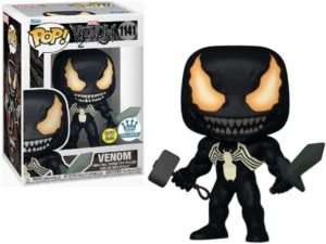 Funko POP! Venom - Venom with Mjolnir and Sword (King in Black) Edition Limitée Phosphorescente