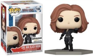 Funko POP! Marvel Captain America Civil War - Civil War: Black Widow Edition Limitée Amazon