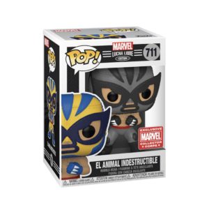 Funko POP! Marvel Luchadores Wolverine El Animal Indestructible (Gray) Limitierte Auflage Collector Corps