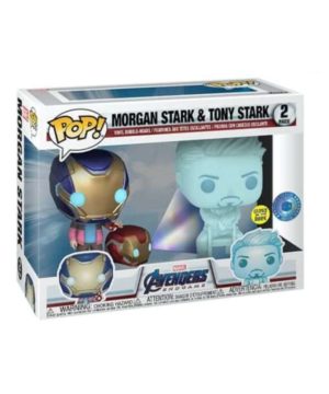 Funko POP! 2-Pack Marvel Avengers Endgame Morgan Stark & Tony Stark Edition Limitée Phosphorescente