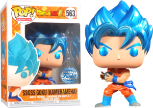 Funko POP! Animation Dragon Ball Super SSGSS Goku (Kamehameha) Metallisch Limitierte Auflage