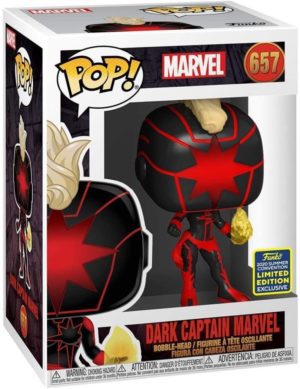 Funko POP! Marvel Dark Captain Marvel Edition Limitée Summer Convention 2020
