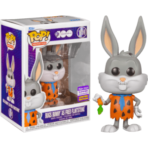 Funko POP! Animation Hanna-Barbera Looney Tunes x Scooby-Doo Bugs Bunny as Fred Flintstone Limited Edition Summer Convention 2023