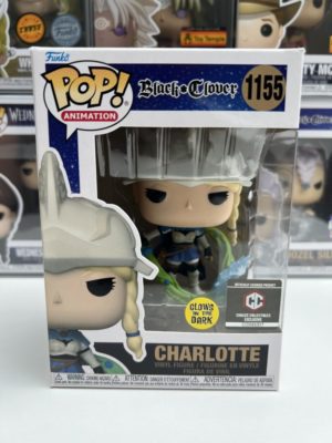 Funko POP! Animation Black Clover Charlotte Edition Limitée Phosphorescente Chalice Collectibles - Boîte Imparfaite