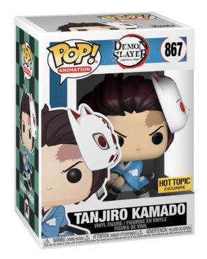 Funko POP! Animation Demon Slayer Tanjiro Kamado (With Mask) (Blue Sword, First Edition) Limited Edition Hot Topic