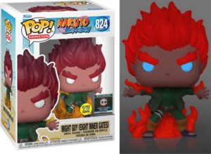 Funko POP! Animation Naruto Shippuden Might Guy (Eight Inner Gates) Edition Limitée Phosphorescente Chalice Collectibles