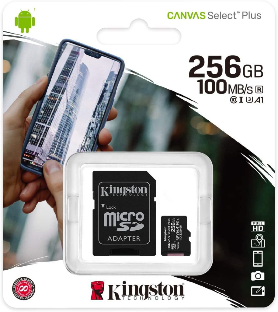 Carte mémoire micro SD 256 Go microsdxc haute vitesse classe 10
