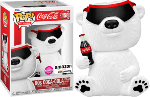 Funko POP! Coca-Cola - 90s Coca-Cola Polar Bear Flocked Limited Edition Amazon